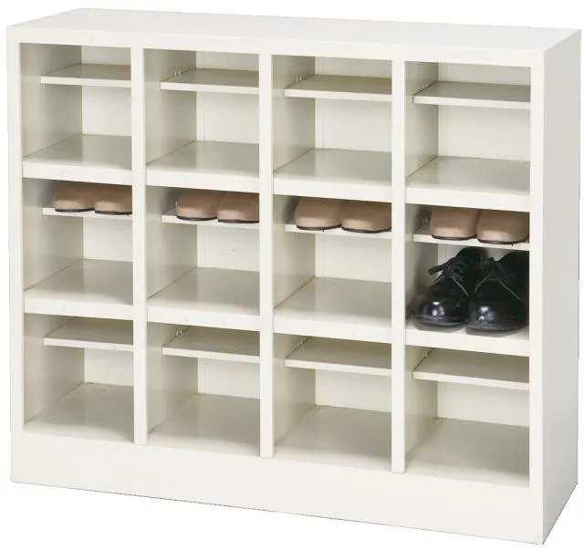 シューズボックス（12足用・ホワイトグレー）