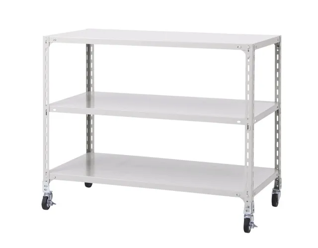 軽量スチールラックW1215×D465×H978（キャスター付）