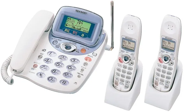 コードレス留守番電話　子機2台付