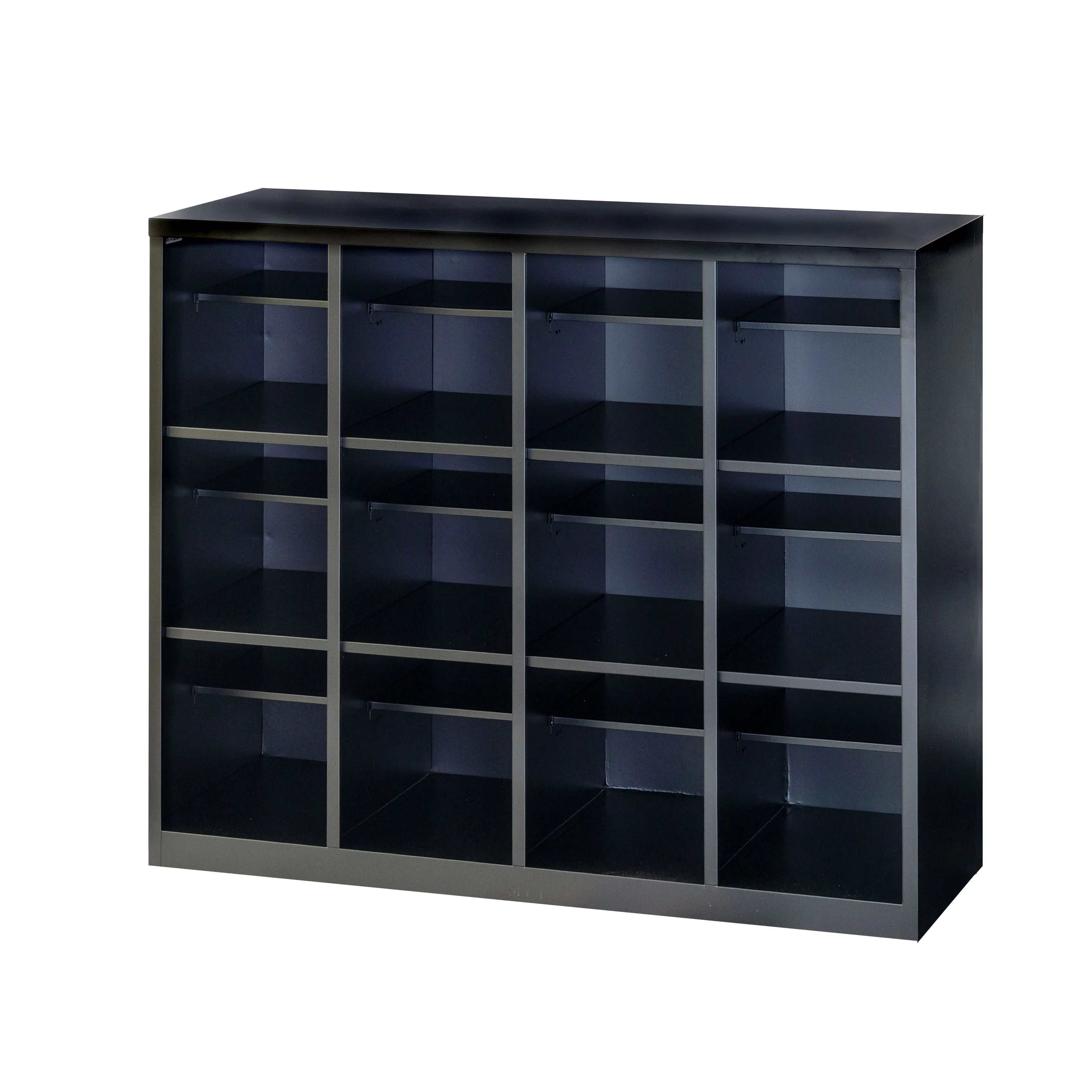 シューズボックス（１２人用・ブラック）