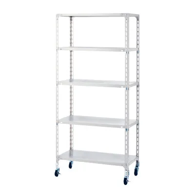 軽量スチールラックW1215×D615×H1898（キャスター付）