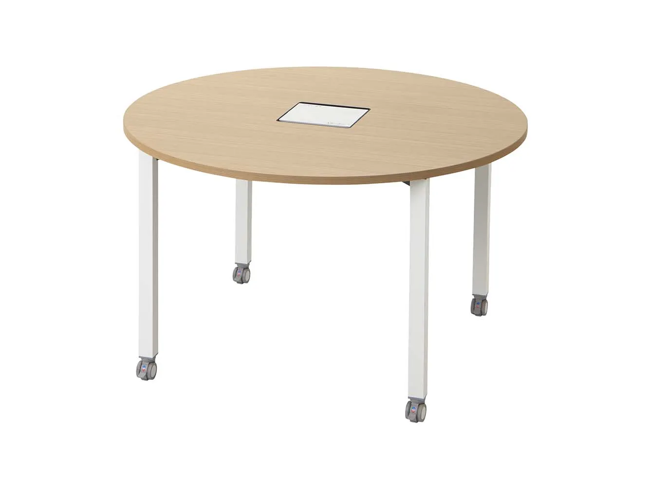 ラウンドデスクΦ1200 キャスター付（ナチュラル）