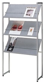 カタログスタンド（3段フリー・シルバー）