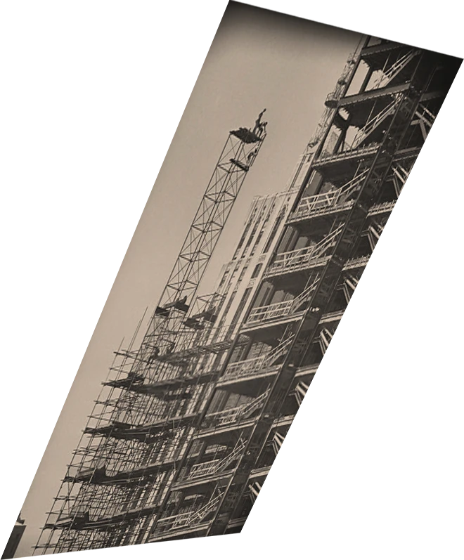 1960年代 建設現場の配筋作業