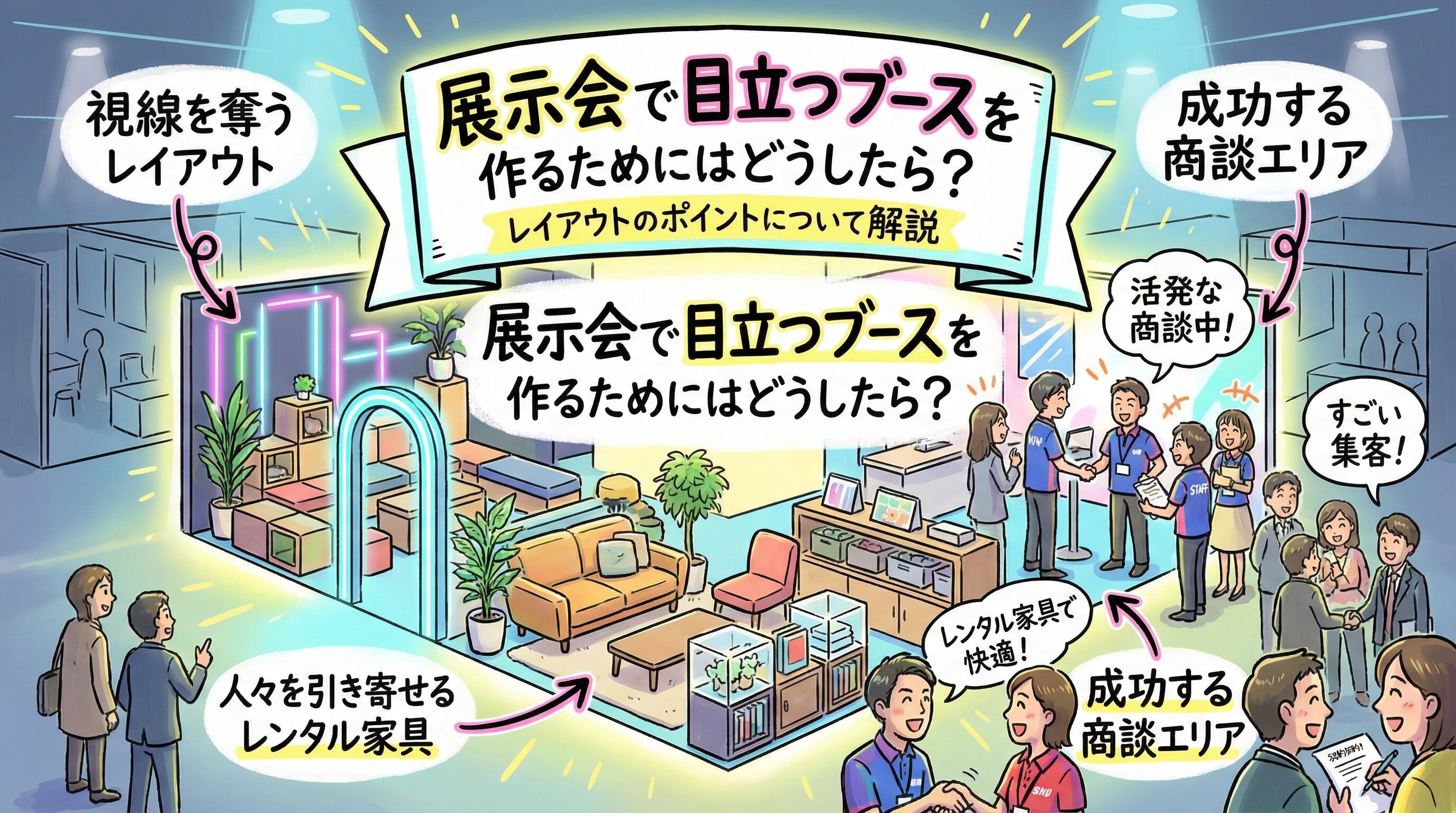 展示会で目立つブースを作るためにはどうしたら？レイアウトのポイントについて解説.jpg