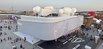 Belgium Pavilion construction