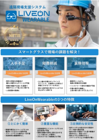 遠隔現場支援システム LiveOn Wearable