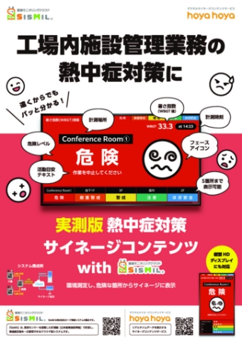 実測版 熱中症対策 サイネージコンテンツ with SisMil