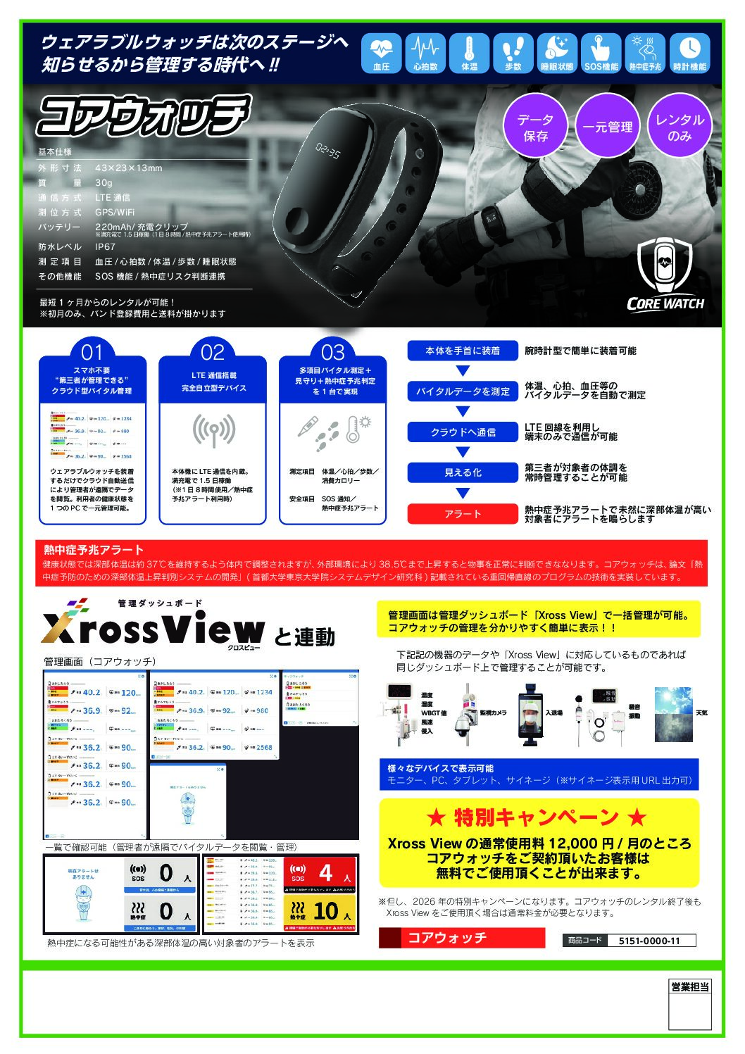コアウォッチの詳細資料