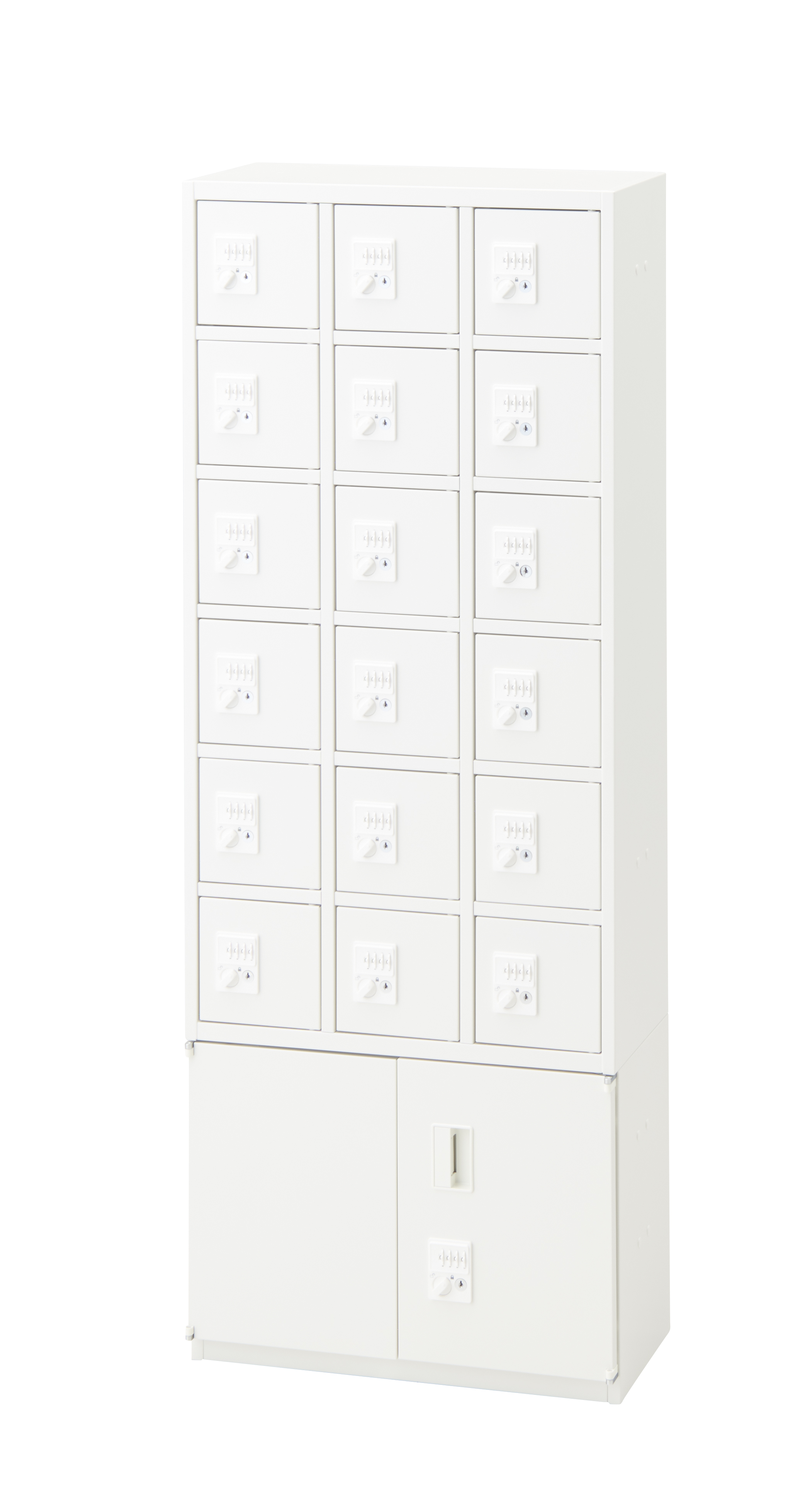 ポーチロッカー 18人用 両開収納付き レンタル商品 コーユーレンティア 事務用品 It機器 イベント用品のレンタル